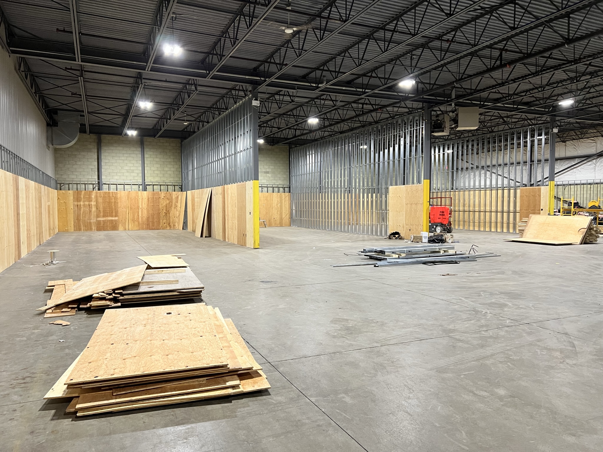 Structural steel stud layout metal framing Toronto